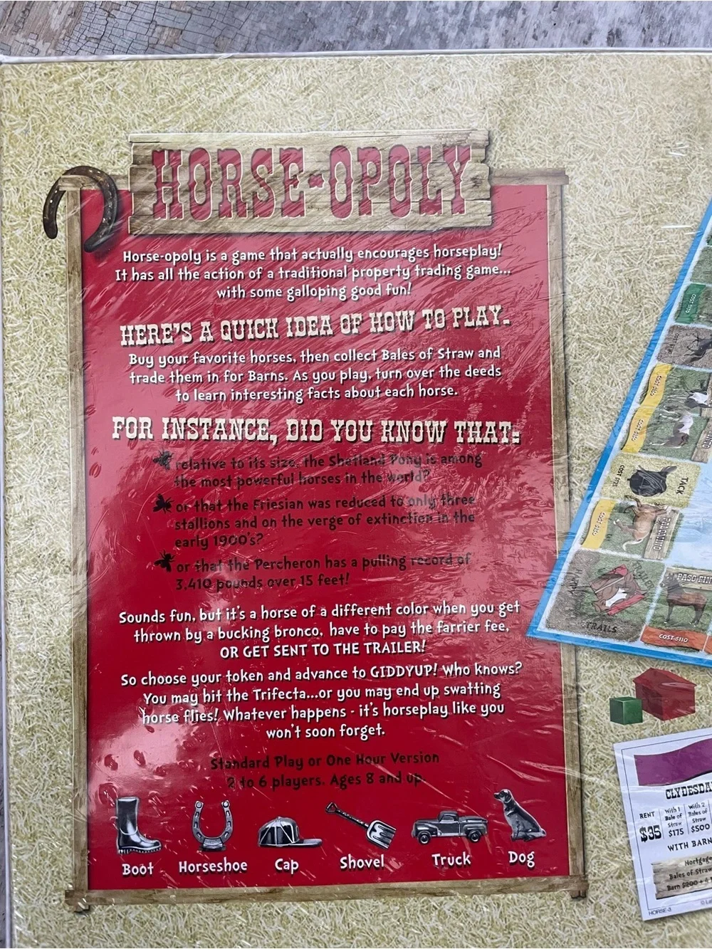 NWT Horseopoly Monopoly Collectible Board Game